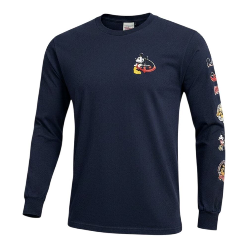 Disney Store Mickey Mouse Long Sleeve T Shirt Navy Blue Adult Large
